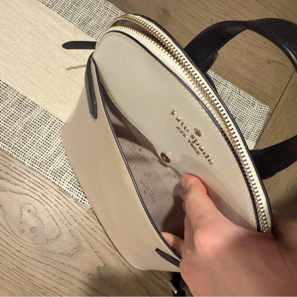 Kate Spade Beige and Black Backpack